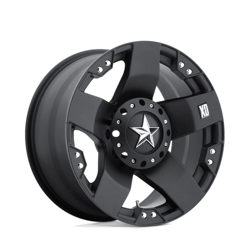 XD XD775 ROCKSTAR Matte Black wheel showcasing rugged design and off-road performance for trucks and SUVs.