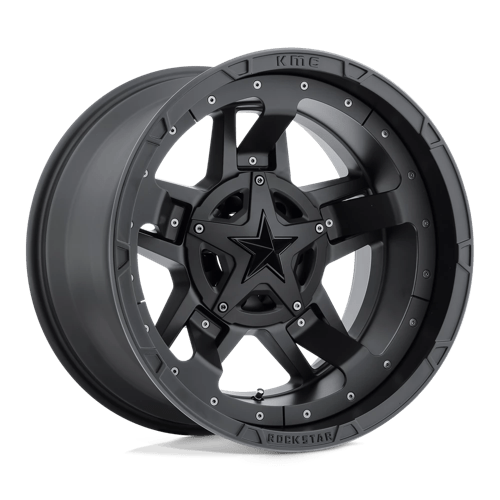 XD XD827 ROCKSTAR III Matte Black off-road wheel designed for trucks and SUVs, showcasing rugged strength and bold styling.