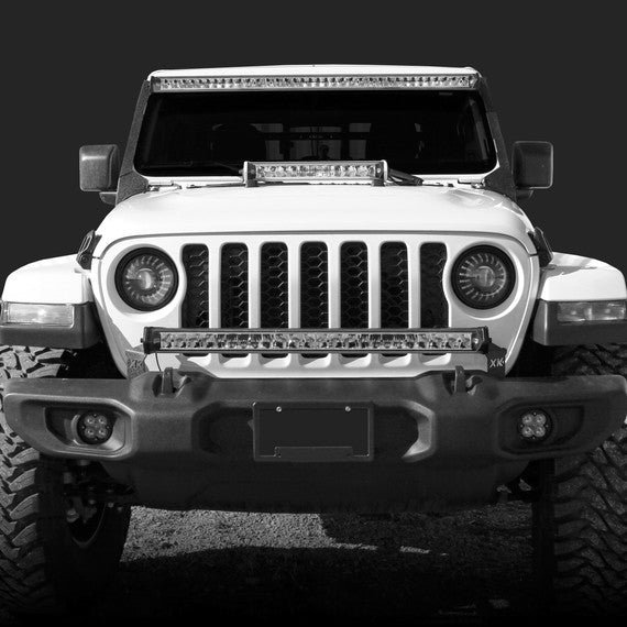 XKGLOW | Jeep JL JT Front Bumper 20-36" Light Bar Bracket Kit | XK-BRC-JL-FB