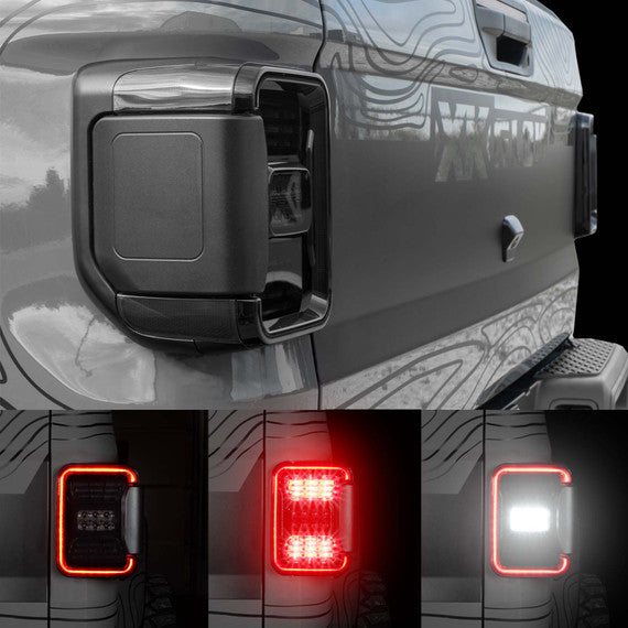 XK GLOW | LED Taillight with Smoked Lens for Jeep JT Gladiator | XK041028