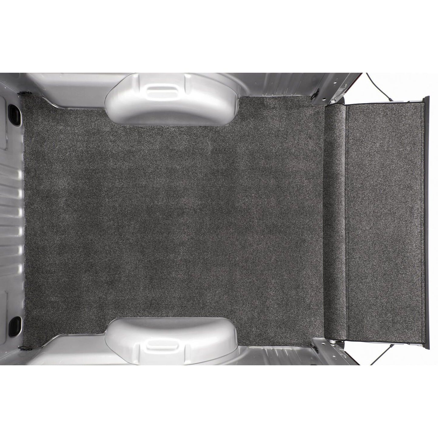 BedRug XLT Bedmat For Spray-In Or No 05+ Toyota Tacoma 6' Bed Mat w/ Tailgate Mat - Charcoal (XLTBMY05SBS) installed in truck bed