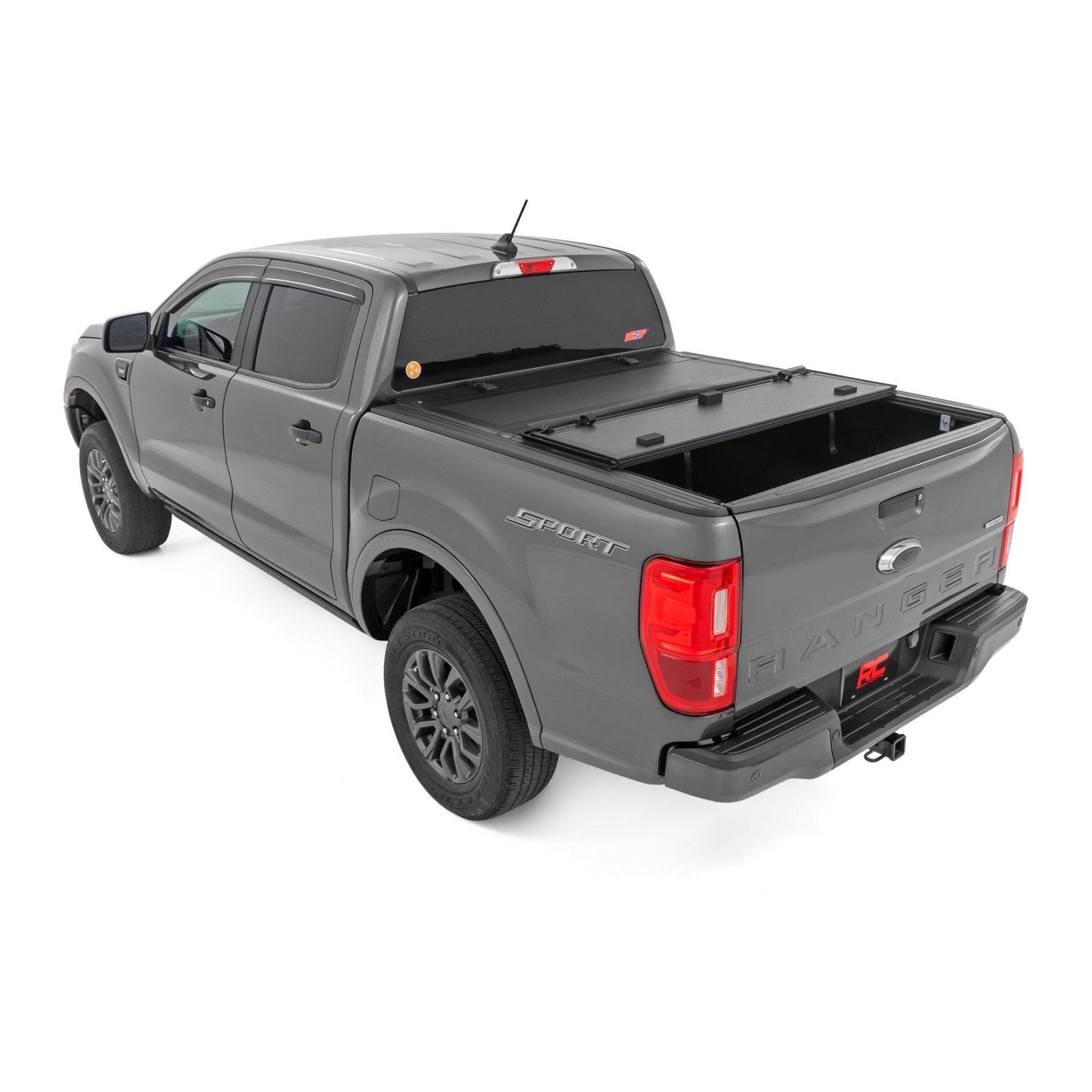 Rough Country 5' Bed Hard Tri-Fold Flip Up Bed Cover I 49220500
