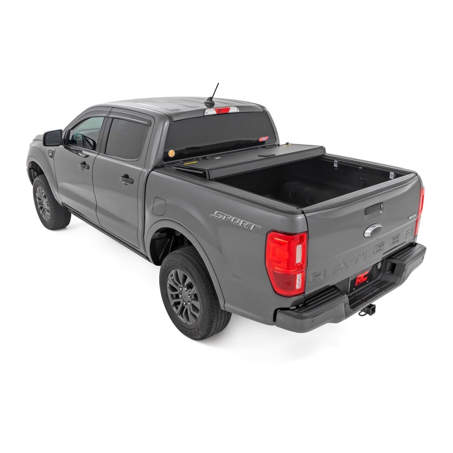 Rough Country 5' Bed Hard Tri-Fold Flip Up Bed Cover I 49220500