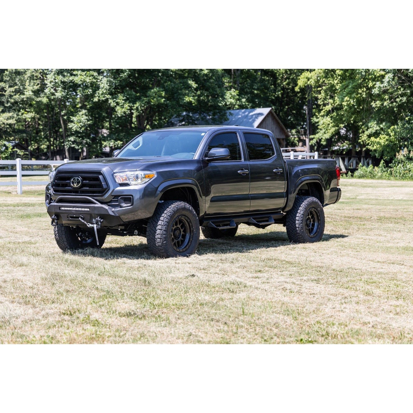 ROUGH COUNTRY Front Bumper | Hybrid | 20" Blk LED | Toyota Tacoma 4WD (2016-2023) | 10720