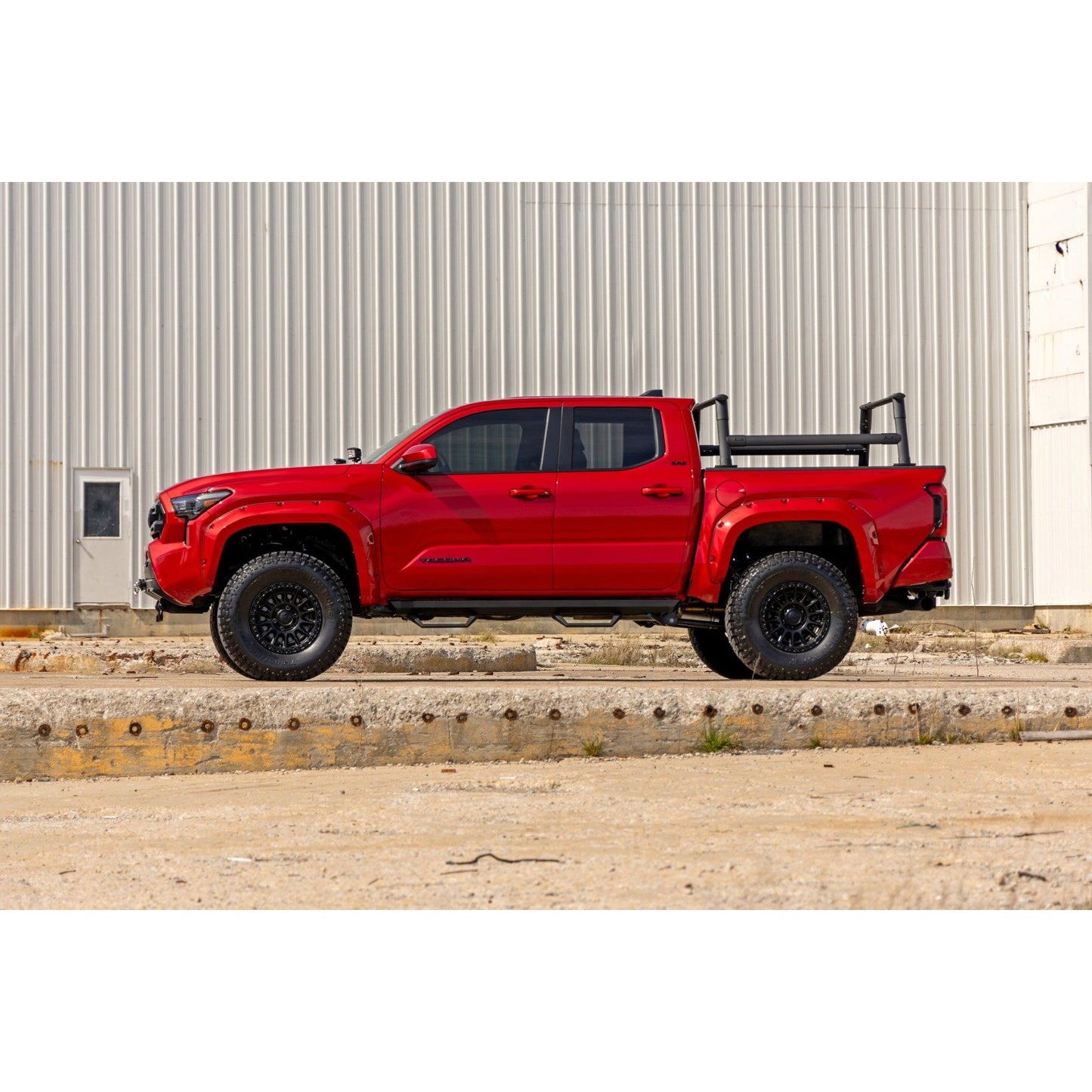 ROUGH COUNTRY SRL2 Adjustable Aluminum Steps | Double Cab | Toyota Tacoma 2WD/4WD (24-25) | 73003