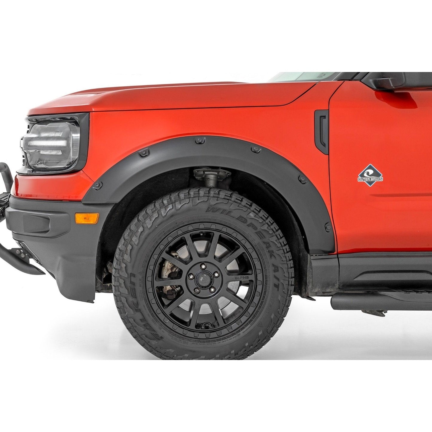 Rough Country Flat Black Pocket Fender Flares I F-F11612A