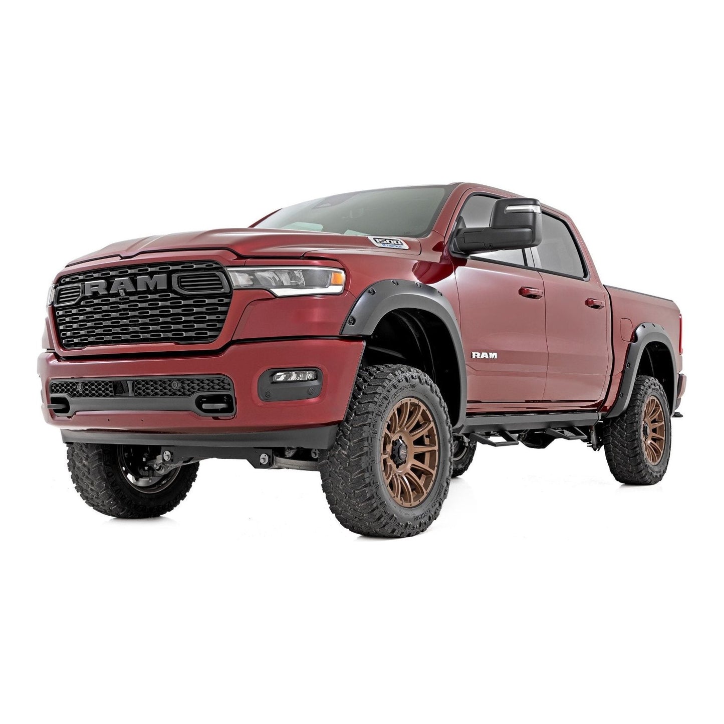 Rough Country Flat Black Pocket Fender Flares I F-D319205