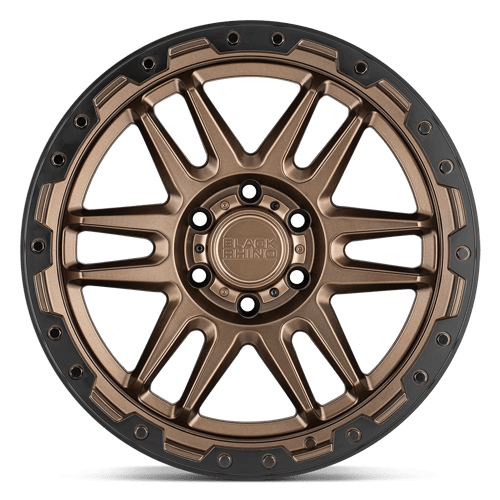 Black Rhino APACHE MATTE BRONZE W/ BLACK RING & BLACK BOLTS