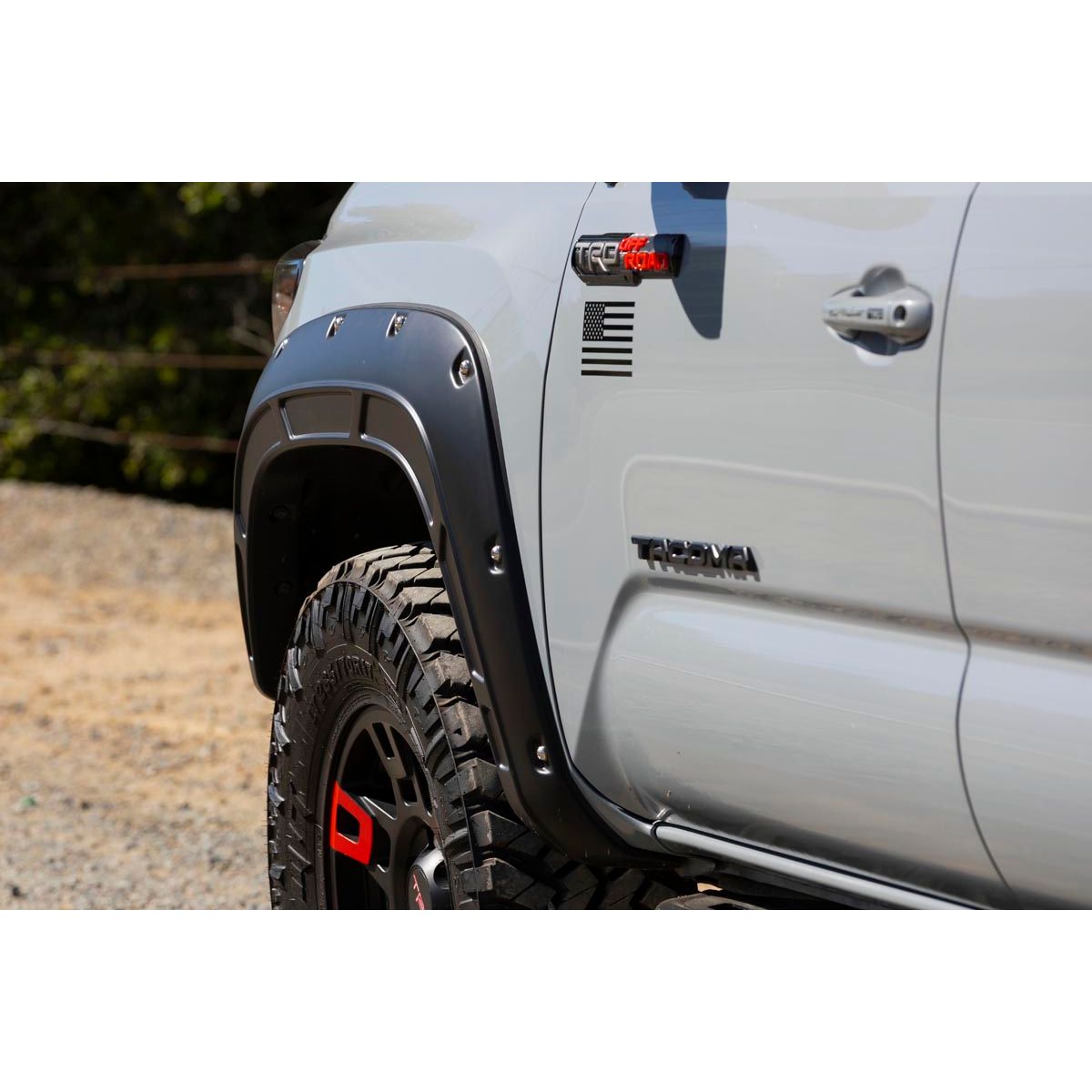 ROUGH COUNTRY Fender Flares | Defender | 218 Midnight Black Metallic | Toyota Tacoma (16-23) | A-T11621-218