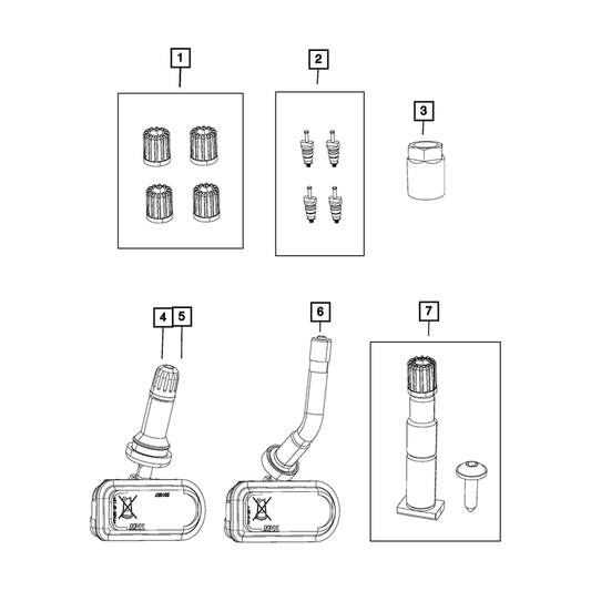 Mopar Tire Pressure Sensor 68377546AF