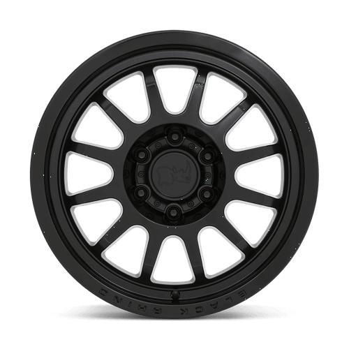 Black Rhino RAPID Matte Black wheel showcasing its multi-spoke design and monoblock construction.