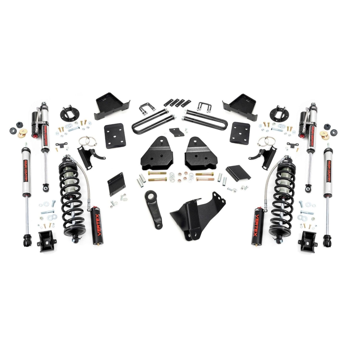 Rough Country Vertex Adjustable Shocks 4.5 Inch Coilover Conversion Lift Kit I 56359