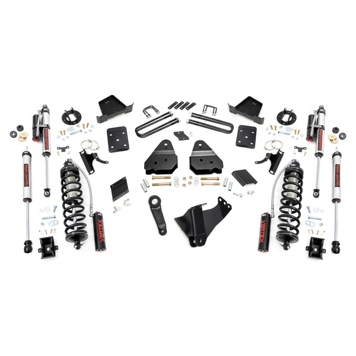 Rough Country Vertex Adjustable Shocks 4.5 Inch Coilover Conversion Lift Kit I 56759