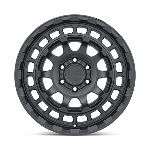 Black Rhino CHAMBER Matte Black wheel with deep concave 10-spoke design and angular sculpted lip.