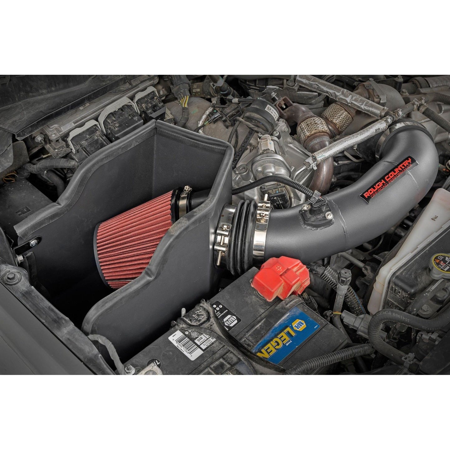 ROUGH COUNTRY Rough Country 6.7L Cold Air Intake | w//Prefilter | Ford F-250/F-350 Super Duty (17-19) | 10490PF