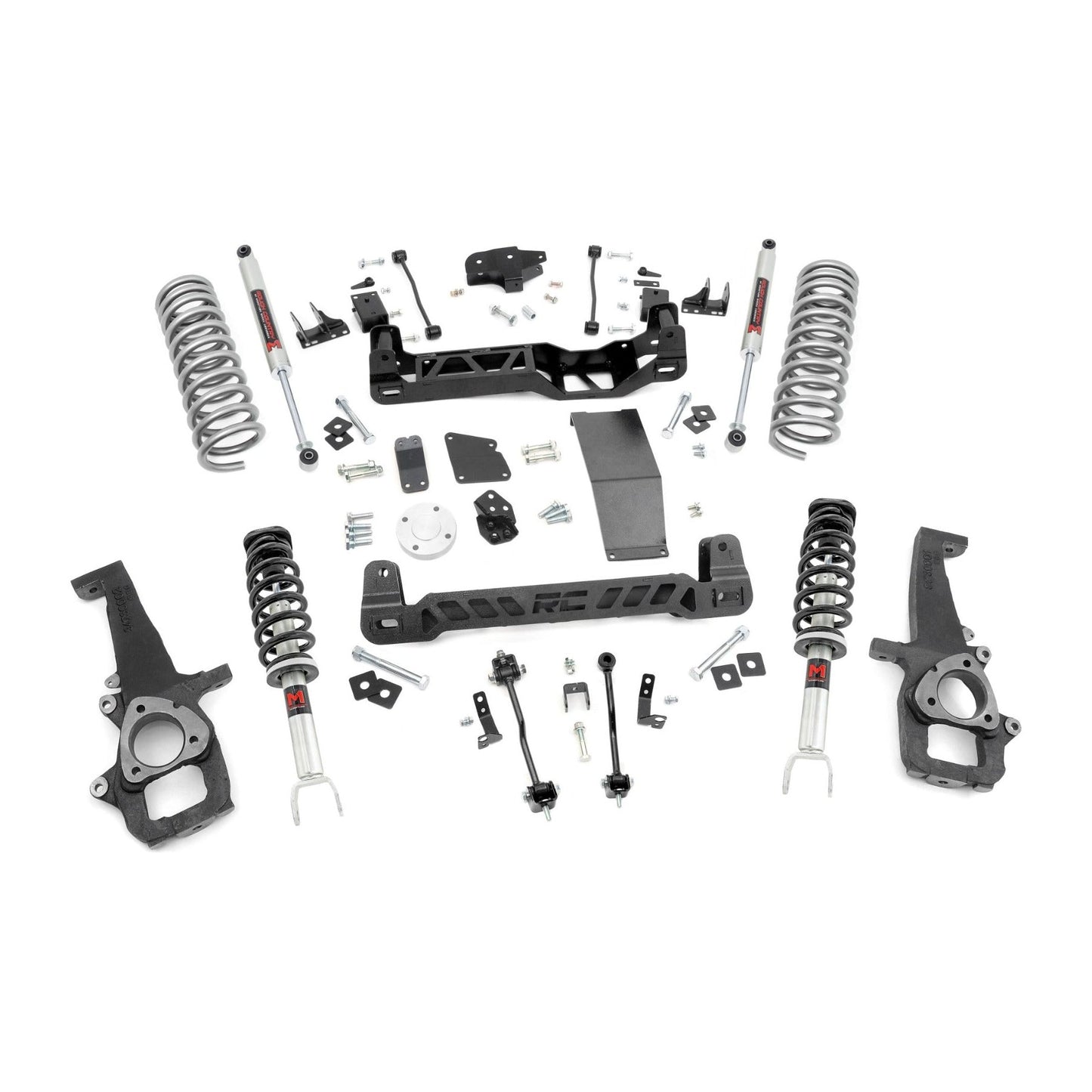 Rough Country M1 Shocks & Rear Variable Rate Coils 6 Inch Lift Kit I 33240