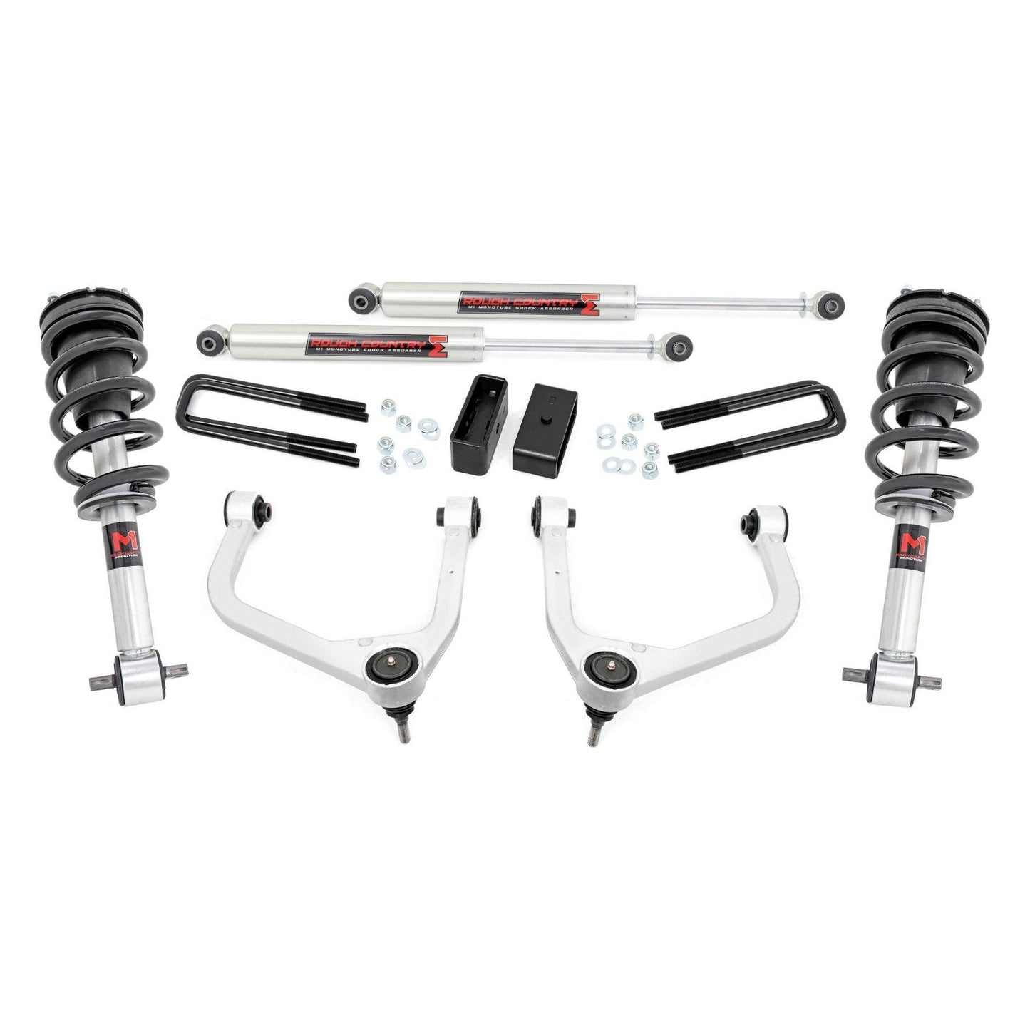 Rough Country M1 Struts w/M1 Rear Shocks 3.5 Inch Lift Kit I 22640