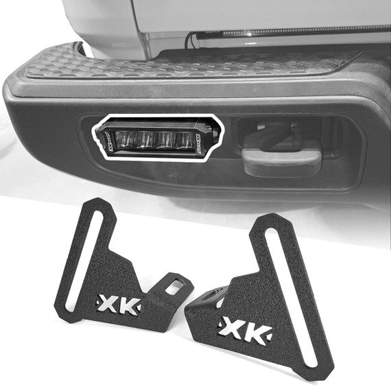 XKGLOW | Jeep JT Rear Bumper 6" Bar Bracket Kit | XK-BRC-JT-RB