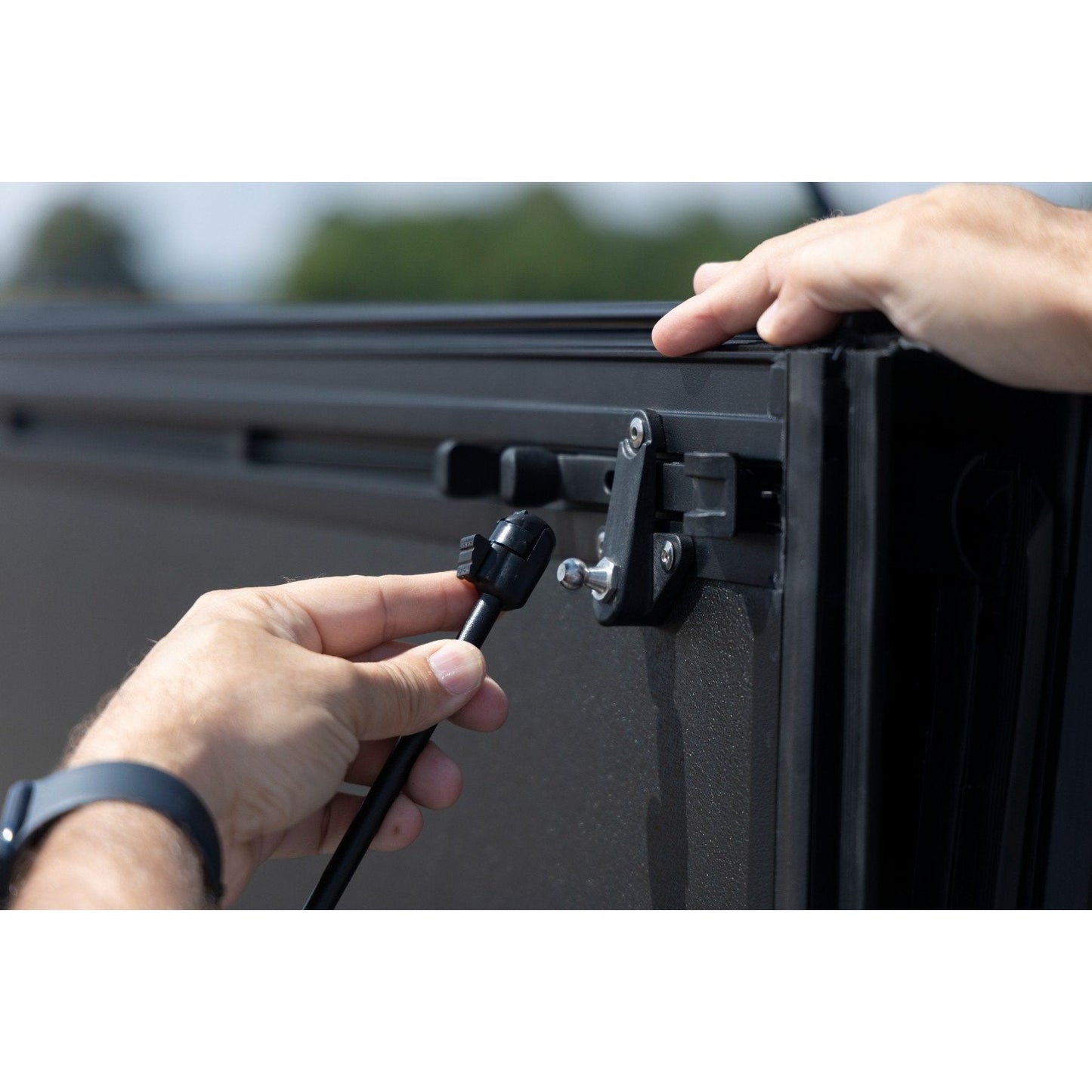 Rough Country 4'6 Hard Tri-Fold Flip Up Bed Cover I 49254500