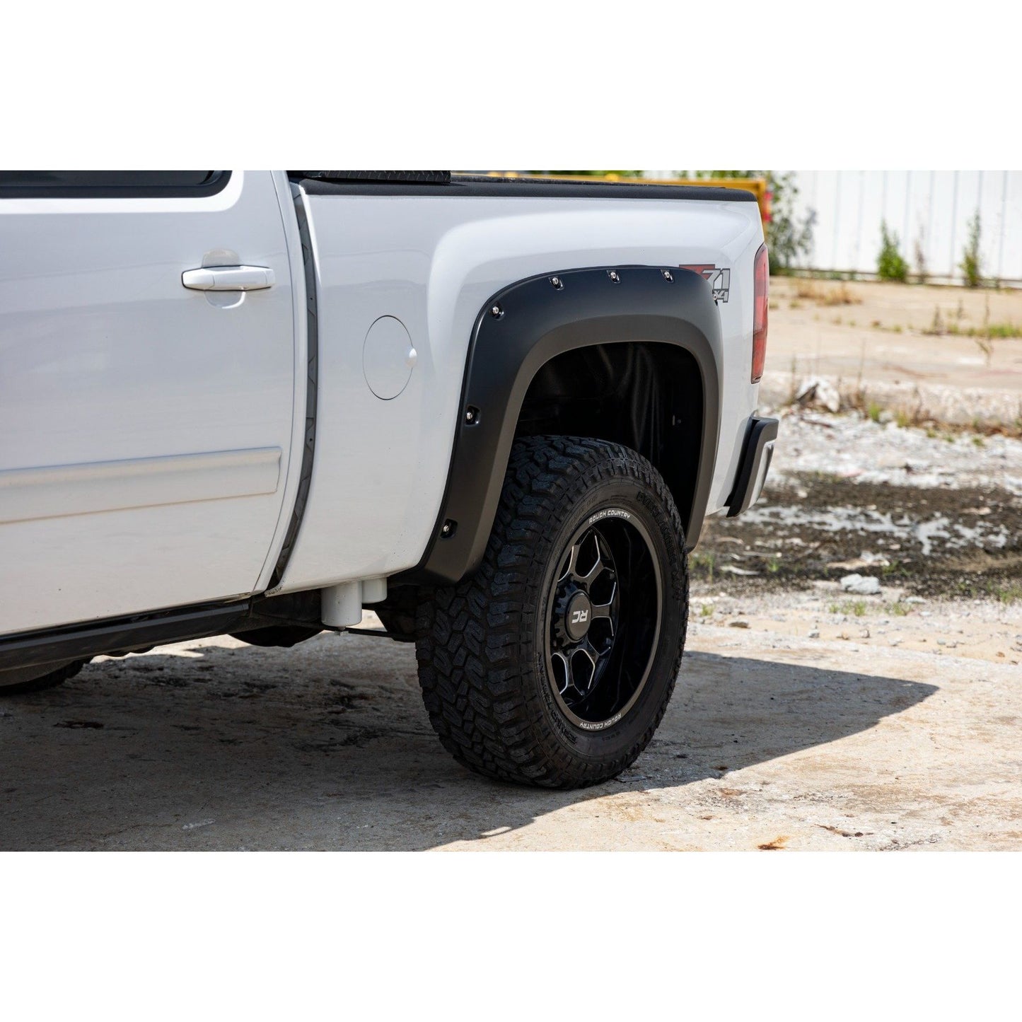 ROUGH COUNTRY Pocket Fender Flares | 6'7" & 8' Bed | GCN Victory Red | Chevy Silverado 1500/2500HD/3500HD (07-14) | F-C10714B-GCN