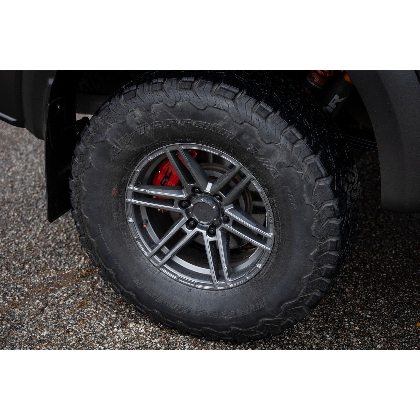 ROUGH COUNTRY Caliper Covers | Rear | Red | Elec Brakes | Ford Expedition/F-150/Raptor | 711222