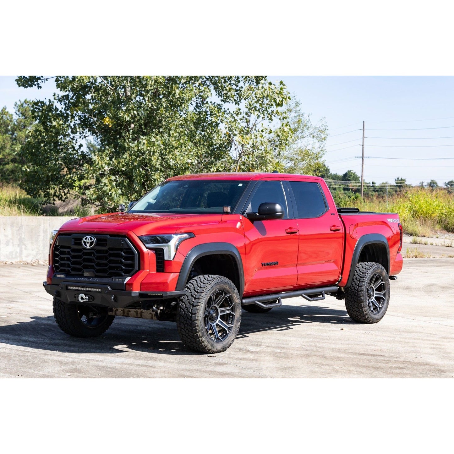 ROUGH COUNTRY Nerf Steps | Cab Length | Crew Max | Toyota Tundra 2WD/4WD (2022-2025) | 72002B