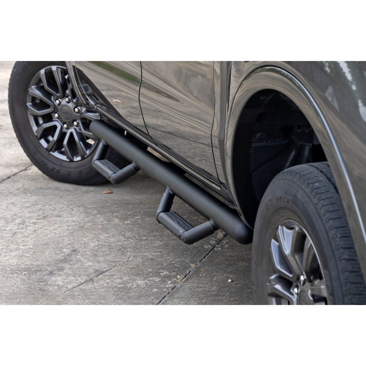 ROUGH COUNTRY Nerf Steps | Cab Length | Crew Cab | Ford Ranger 2WD/4WD (2019-2025) | RCF1981CCB