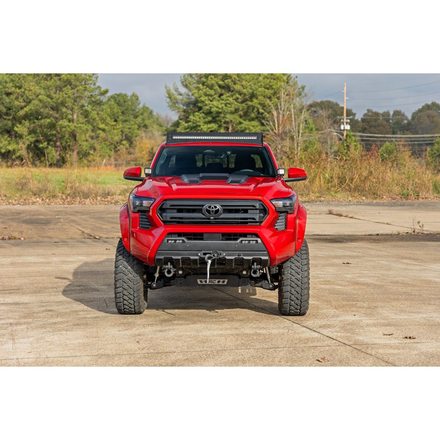 ROUGH COUNTRY Hood Scoop | 1J9 Celestial Silver Metallic | Toyota 4Runner (2025)/Tacoma (24-25) | HS80010-1J9