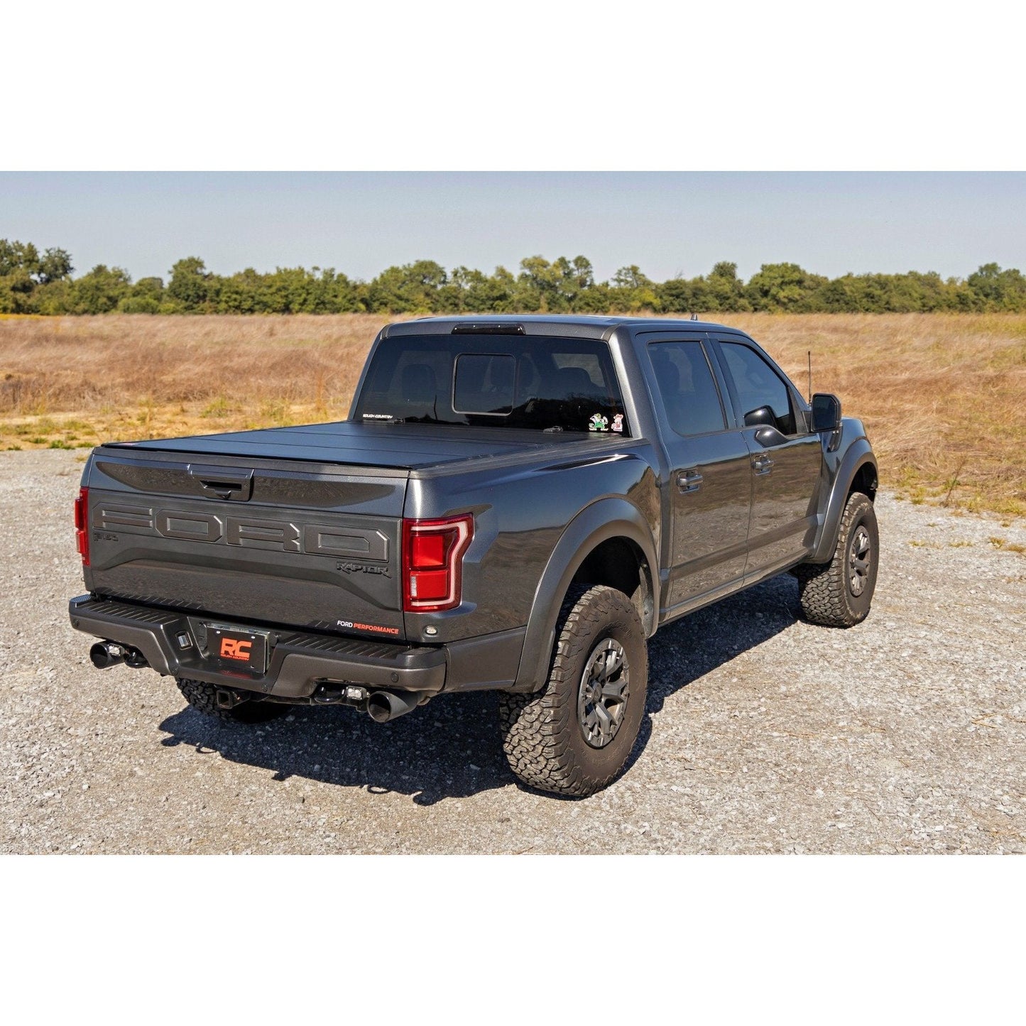 Rough Country 5'7 Hard Tri-Fold Flip Up Bed Cover I 49221550