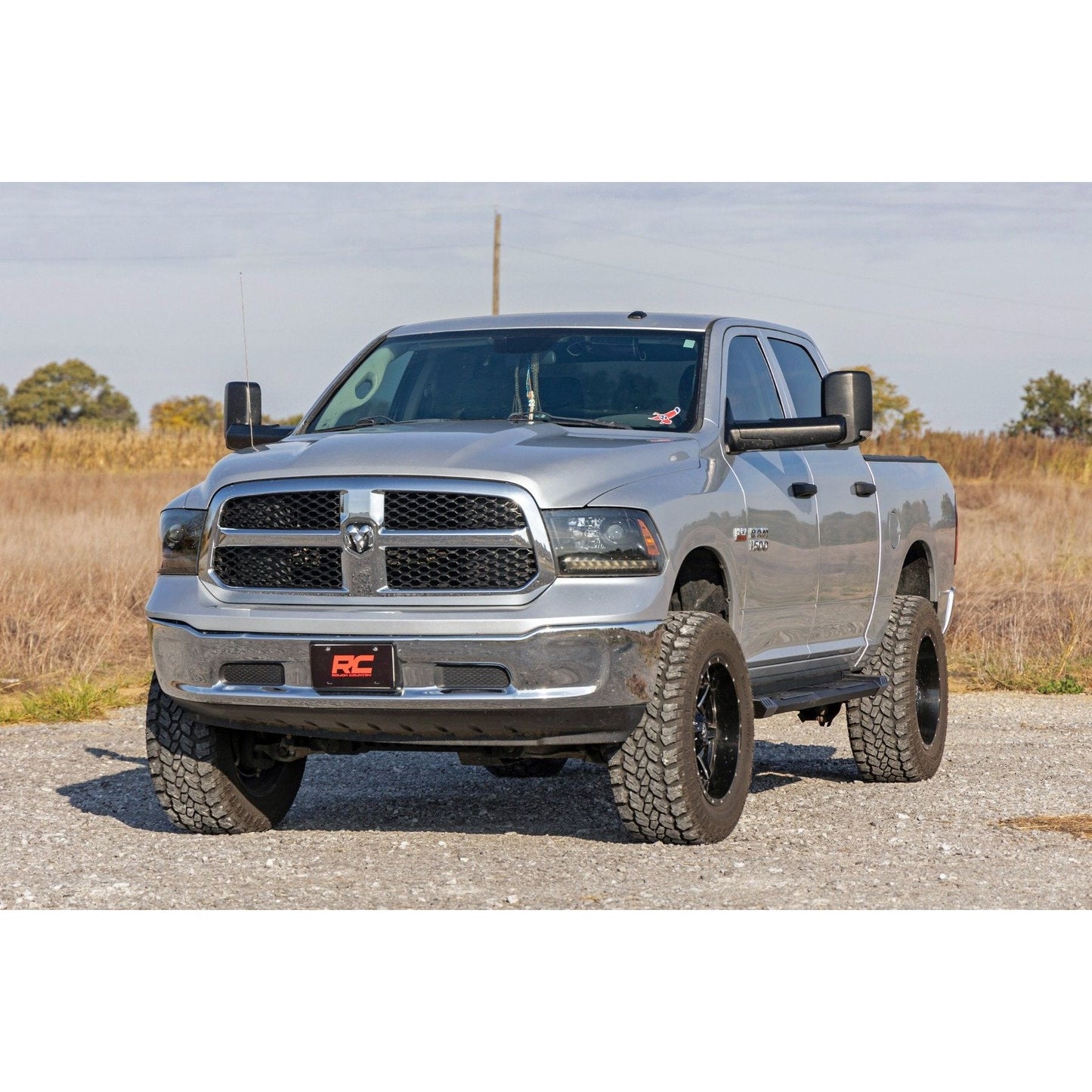 Rough Country Quad Cab HD2 Aluminum Running Boards I SRB091777A