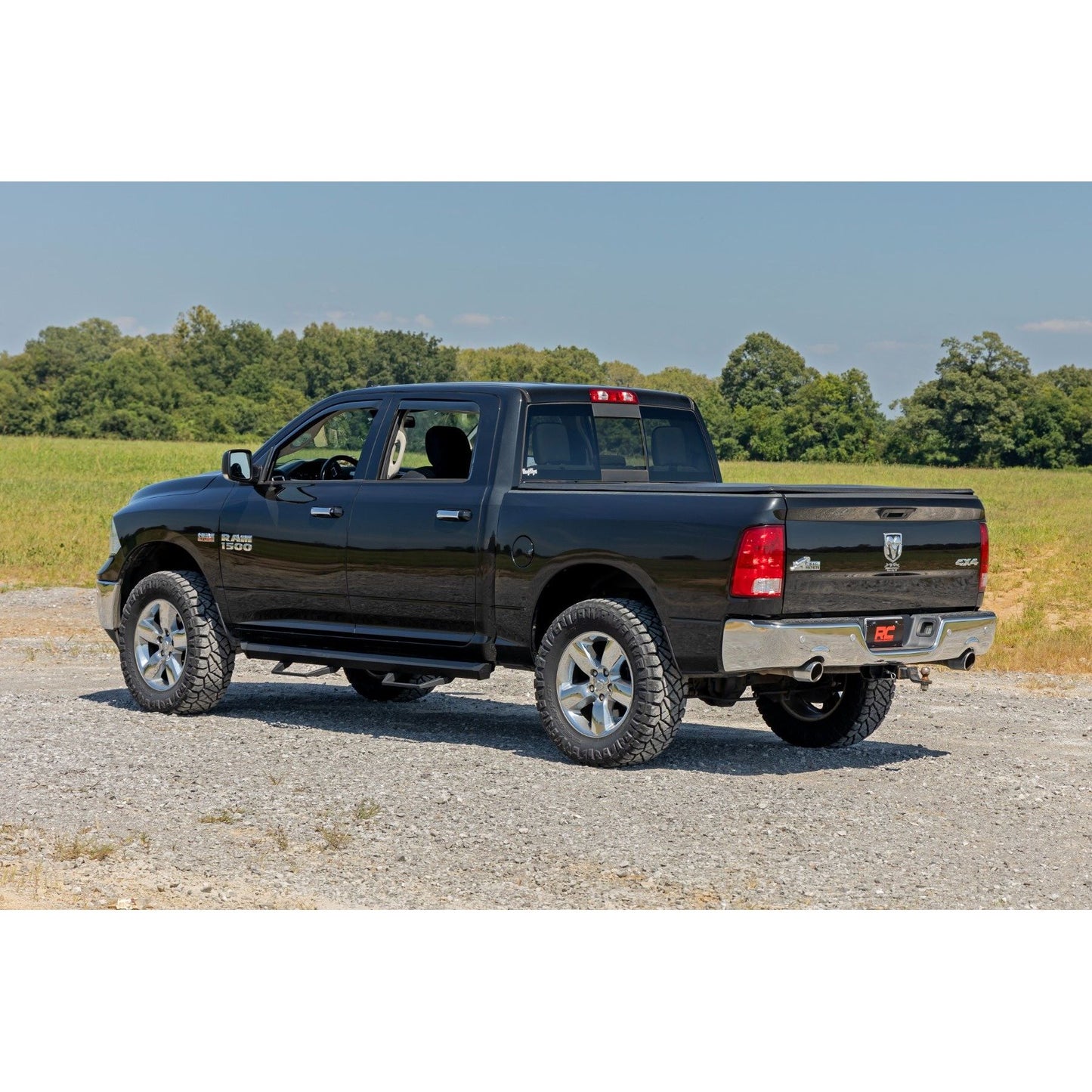 ROUGH COUNTRY Side Window Deflectors | In Channel Rain Guard | Ram 1500/2500/3500 (10-25 & Classic) | 840924
