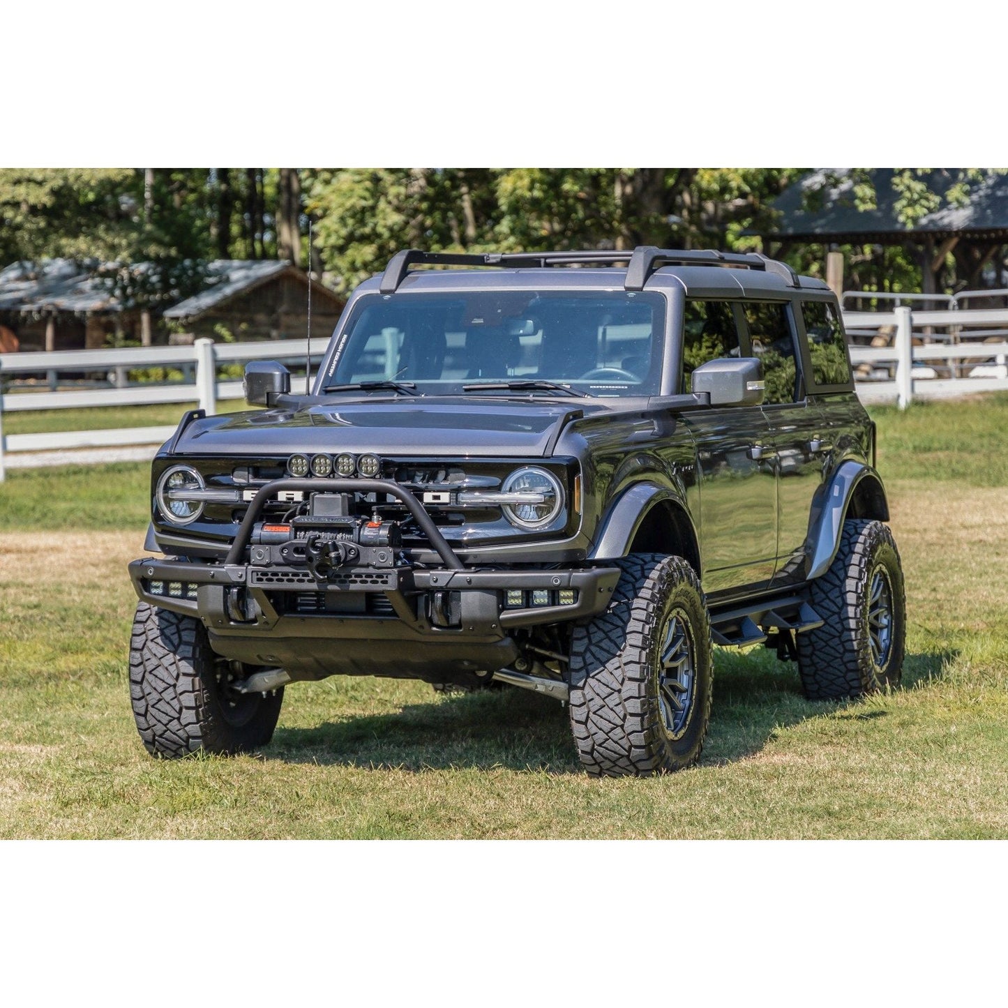 Rough Country 12" DRL Black Series Single Row Safari Bar I 51117
