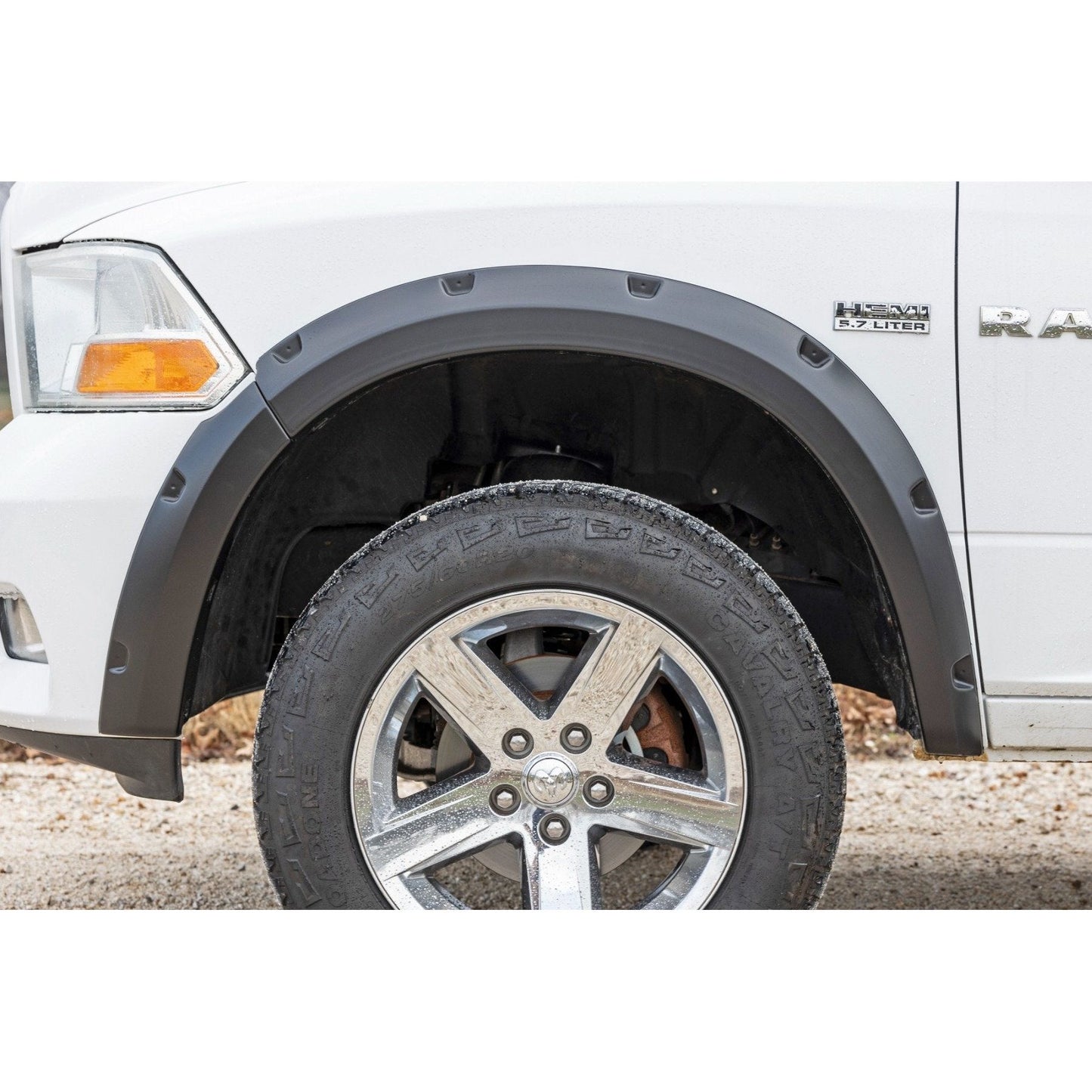 Rough Country Flat Black Pocket Fender Flares I F-D10911B