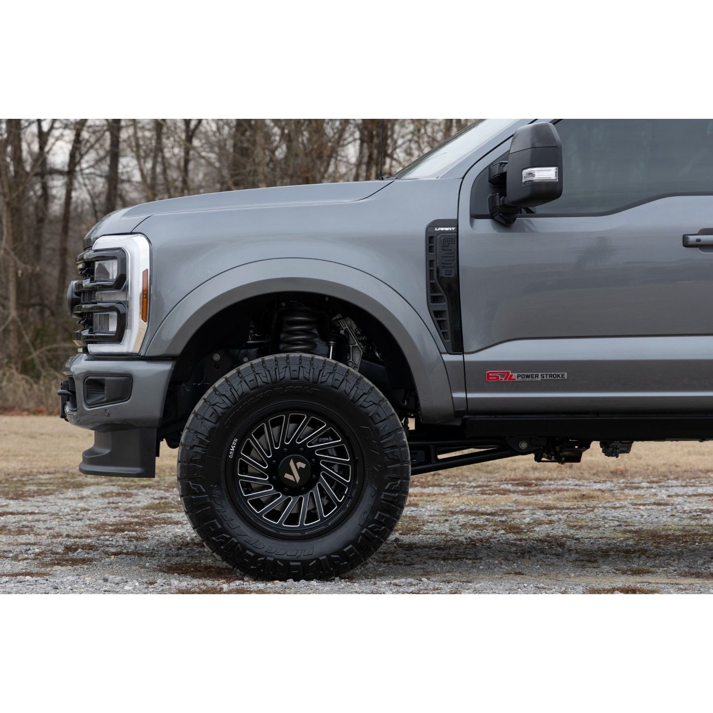 ROUGH COUNTRY Sport Fender Flares | M7 Carbonized Gray | Ford F-250/F-350 Super Duty (23-26) | S-F20231-M7
