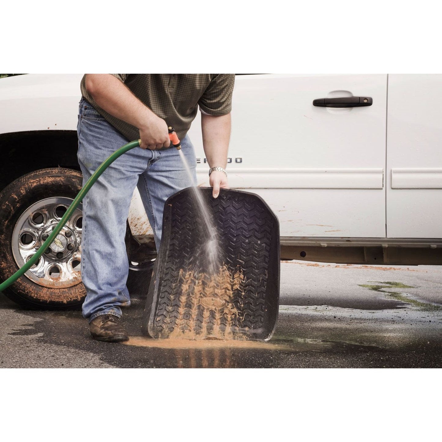 RUGGED RIDGE | 82952.13 | Floor Liner,Rear 1-Pc,Black,99-14 Ford F250/F350 Supercrew