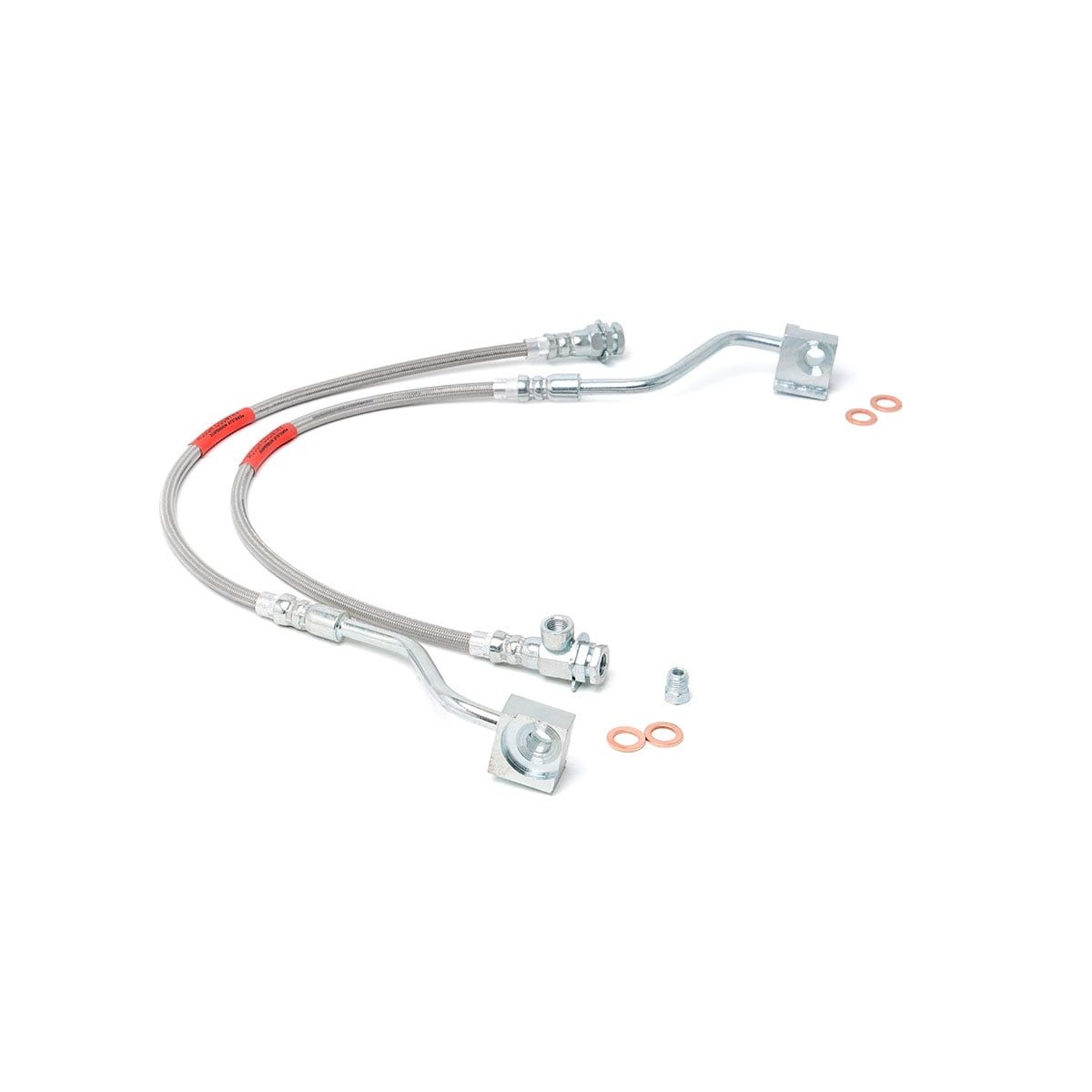 ROUGH COUNTRY Brake Lines | Stainless | FR | 4-6" Lift | Ford Bronco/F-150 4WD (1980-1996) | 89310S