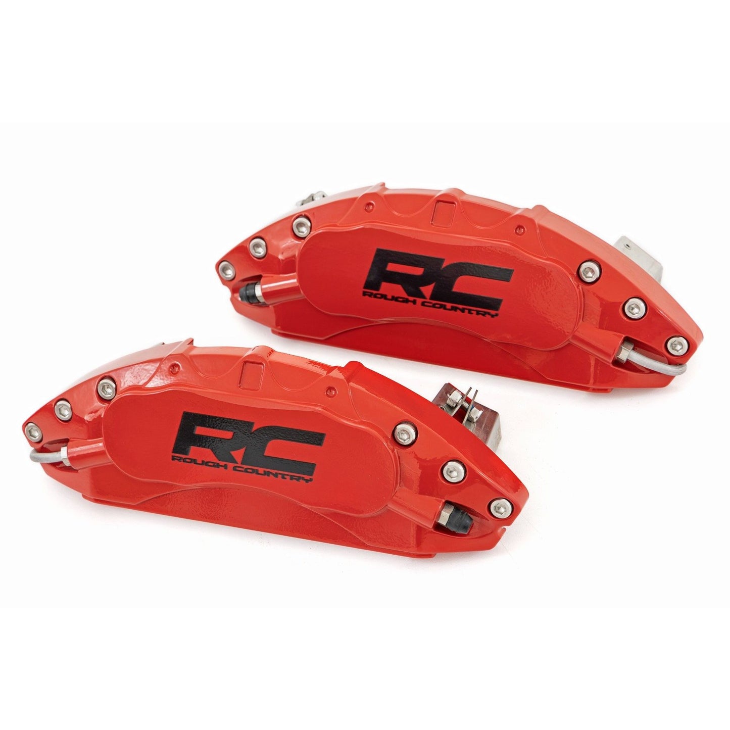 ROUGH COUNTRY Caliper Covers | Front and Rear | Red | Mech Brake | Ford Expedition/F-150/Raptor | 71147A