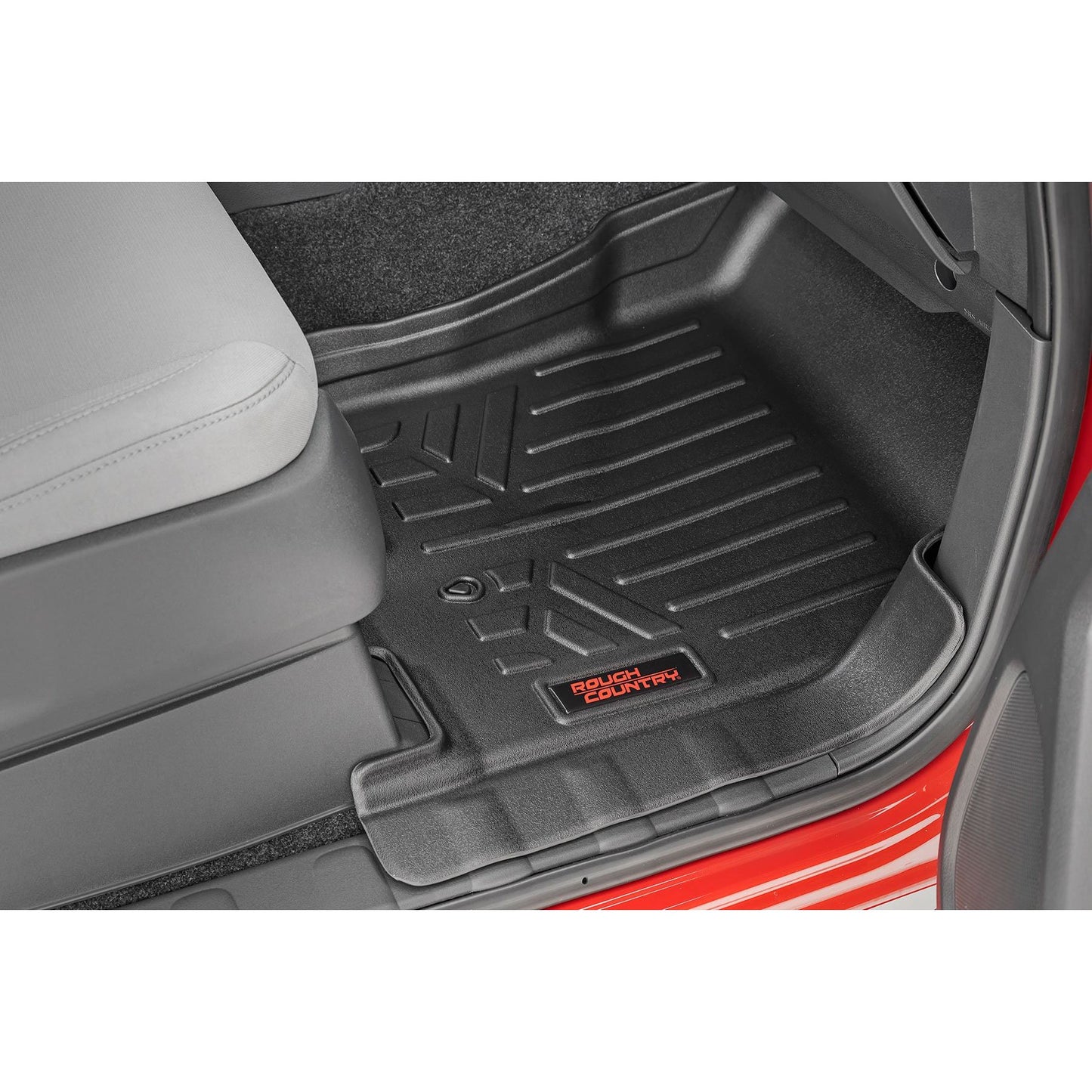 ROUGH COUNTRY Floor Mats | FR & RR | Crew Cab | Nissan Frontier 2WD/4WD (2008-2021) | M-80513