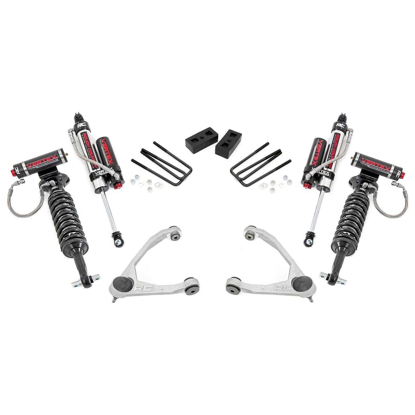 Rough Country Vertex Adjustable Shocks 3.5 Inch Lift Kit I 19850