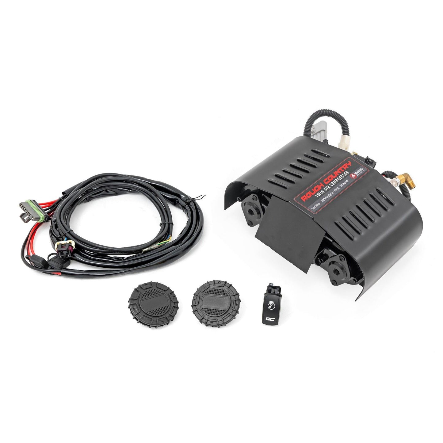 ROUGH COUNTRY Twin Motor Air Compressor Kit | 12 Volt | 6.16 CFM | RS205A