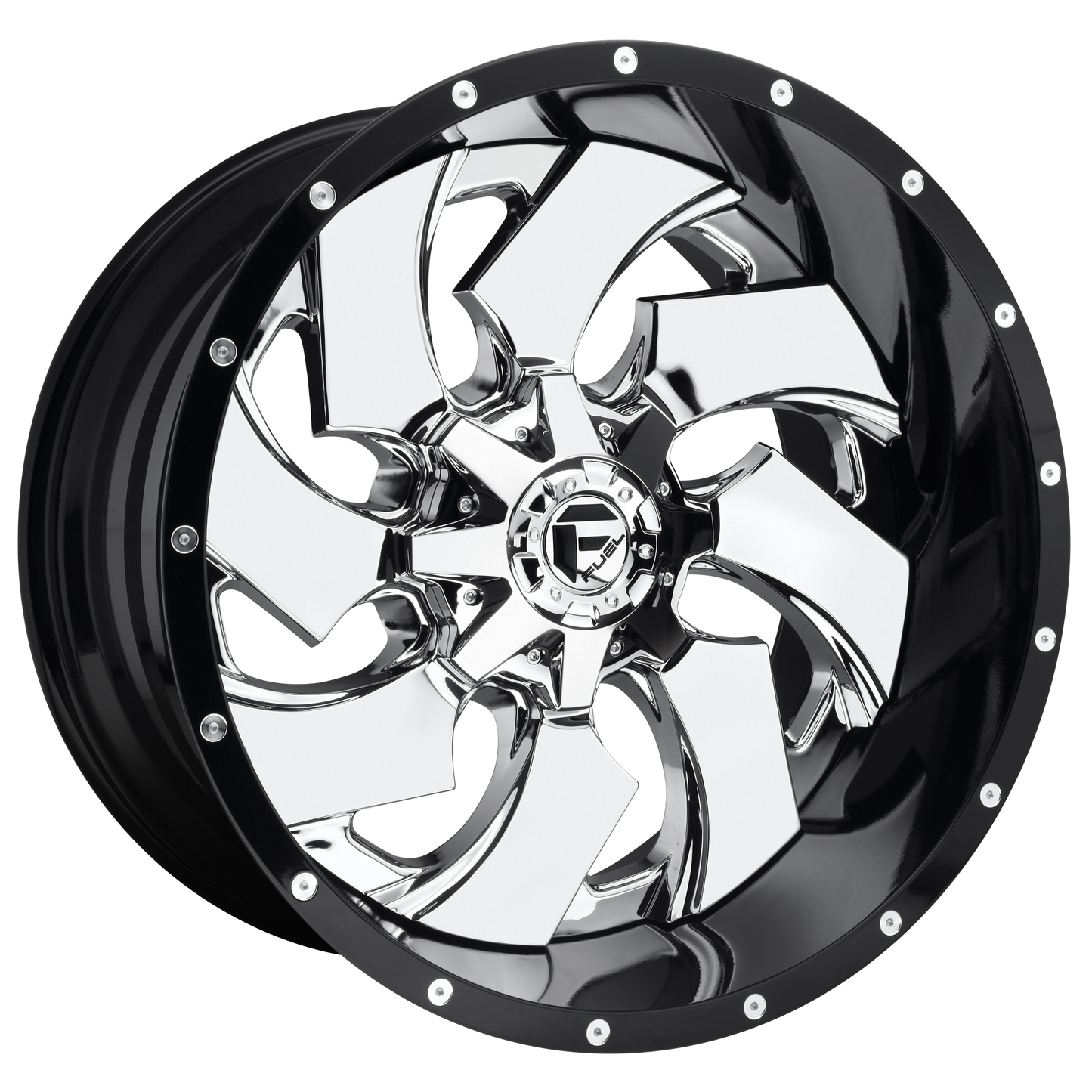 Fuel 1PC D240 CLEAVER CHROME PLATED GLOSS BLACK LIP