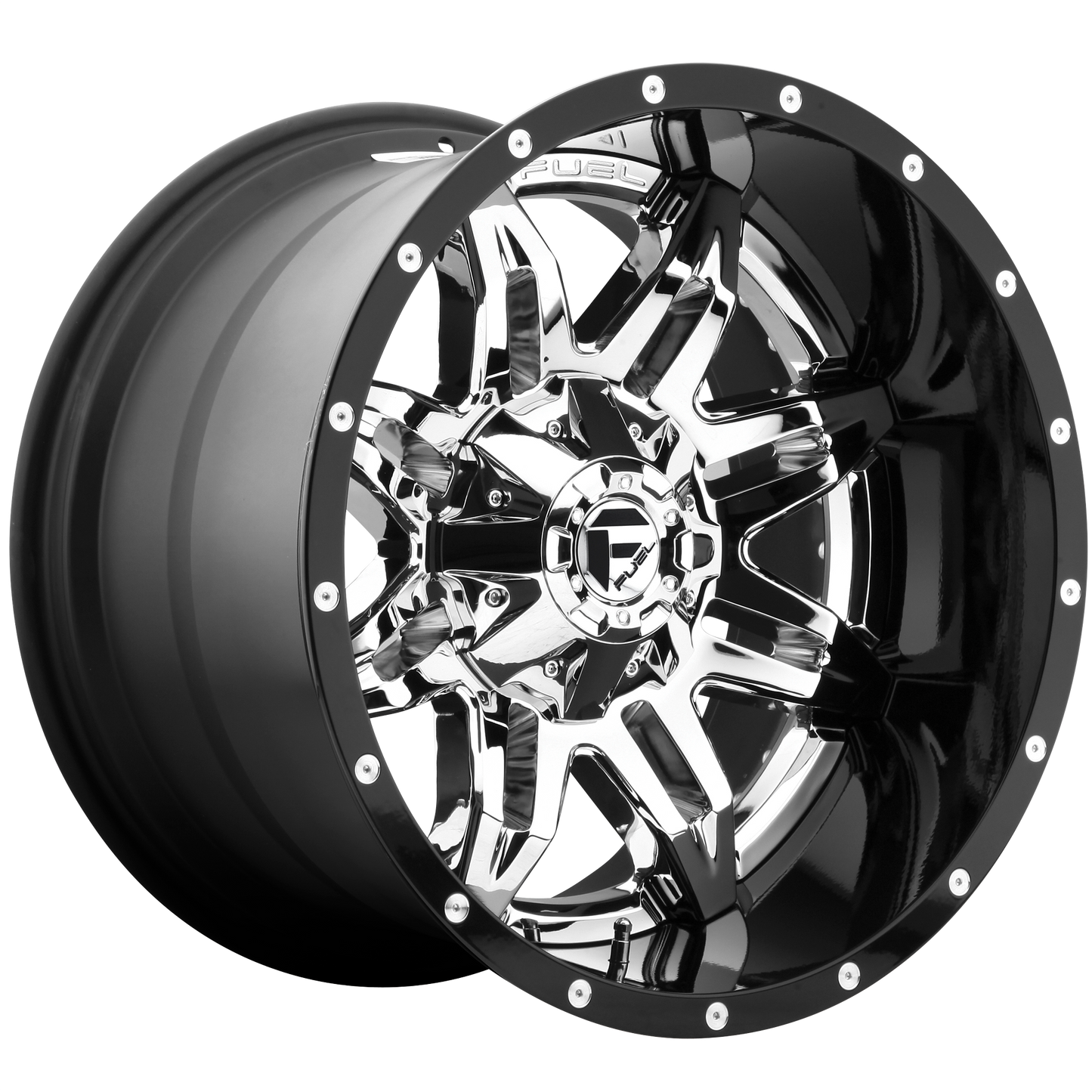 Fuel 1PC D266 LETHAL CHROME PLATED GLOSS BLACK LIP