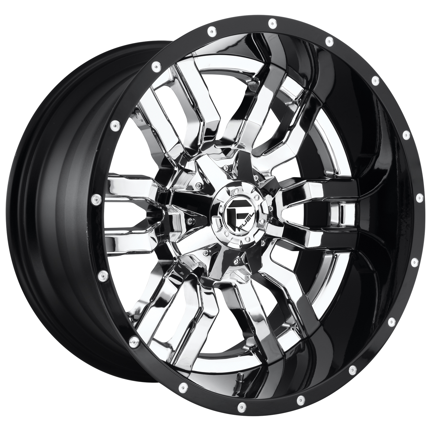 Fuel 1PC D270 SLEDGE CHROME PLATED GLOSS BLACK LIP