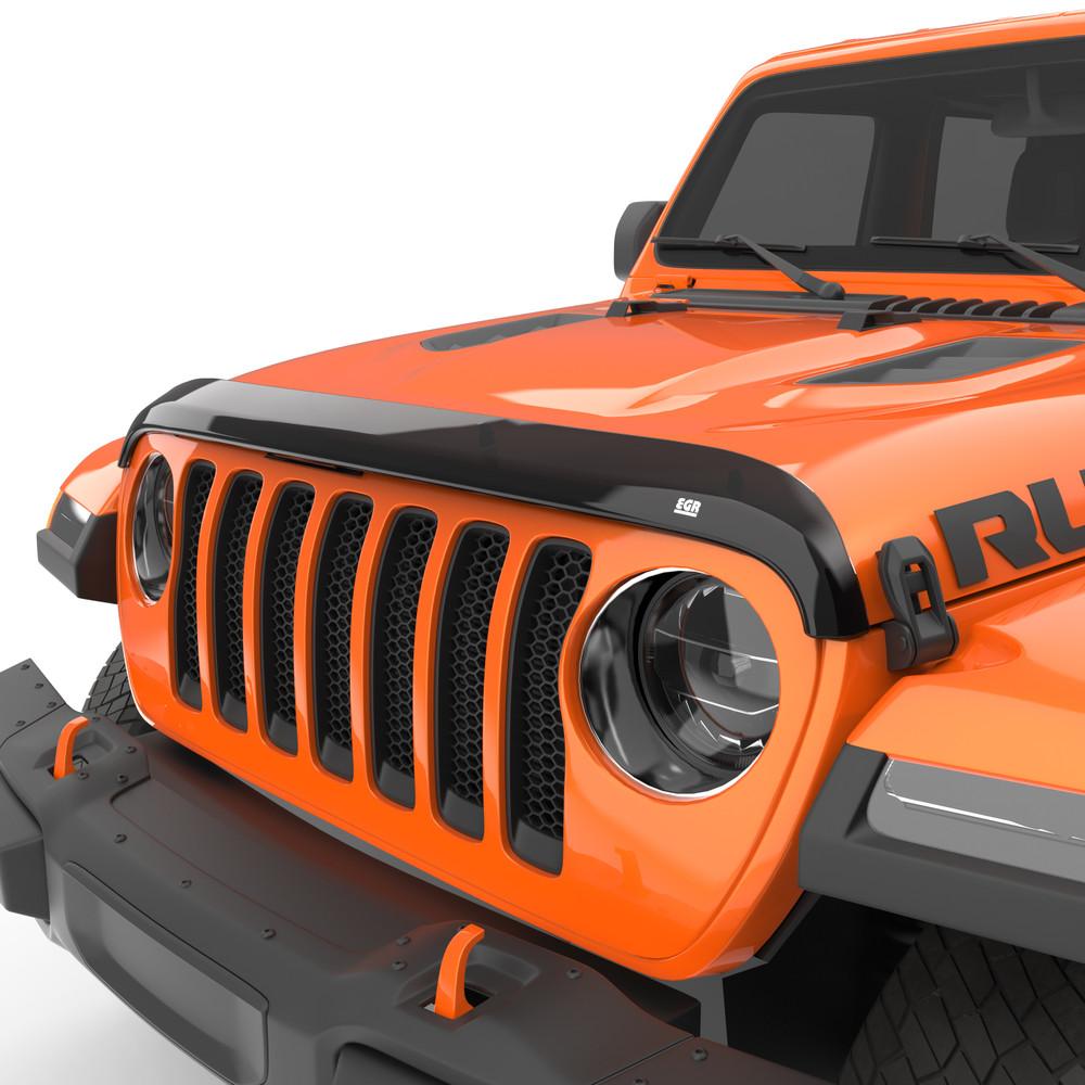 EGR | EGR Superguard Hood Guard Smoke Finish Fits JL+JT 2018-CURRENT | 305251