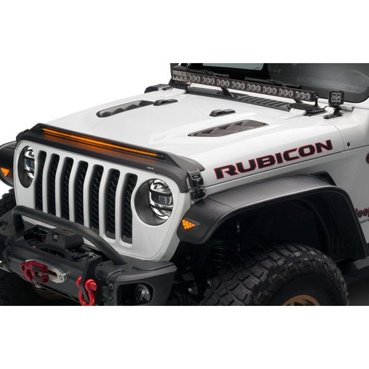 Aeroskin LightShield Pro Hood Shield (Black) for 2018-C Jeep Wrangler JL / JT 953156