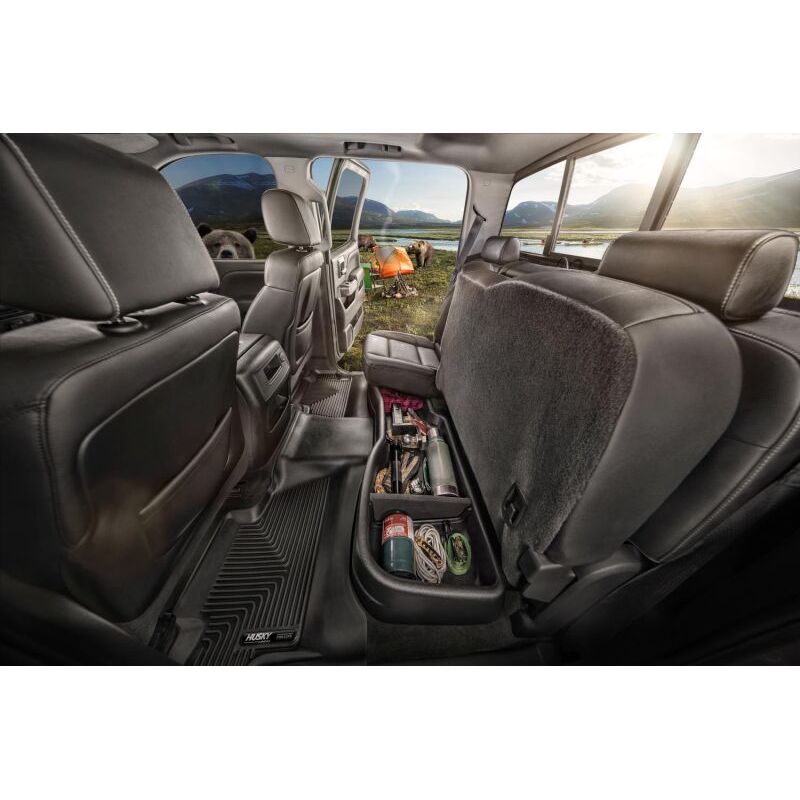 HUSKY | 19-C RAM 1500 CREW CAB BLACK UNDER SEAT STORAGE BOX W/O FACTORY STORAGE | 09421