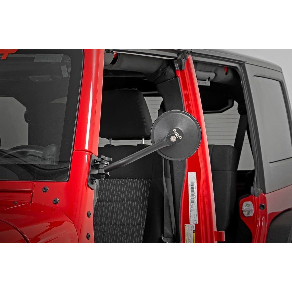 ROUGH COUNTRY Round Trail Mirror | Jeep Wrangler JK/Wrangler Unlimited (2007-2018) | 10519A