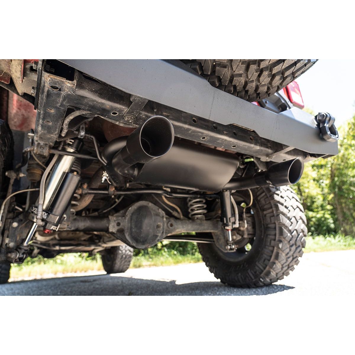 ROUGH COUNTRY Performance Exhaust | Dual Outlet | Jeep Wrangler JK/Wrangler Unlimited (07-18) | 96002A
