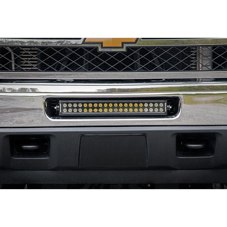 ROUGH COUNTRY LED Light Mount | Bumper | 20" | Chevy Silverado 2500 HD 4WD (2011-2014) | 70522
