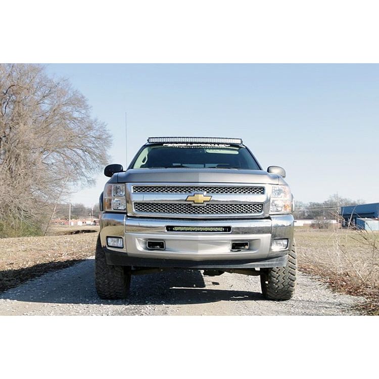 ROUGH COUNTRY LED Light Mount | Bumper | 20" | Chevy Silverado 1500 (07-13)/Silverado 2500 HD (07-10) | 70523